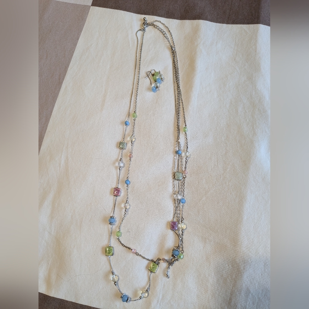 Necklace and matching earrings